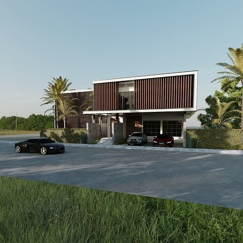 CG VILLA HOUSE 3D model 2