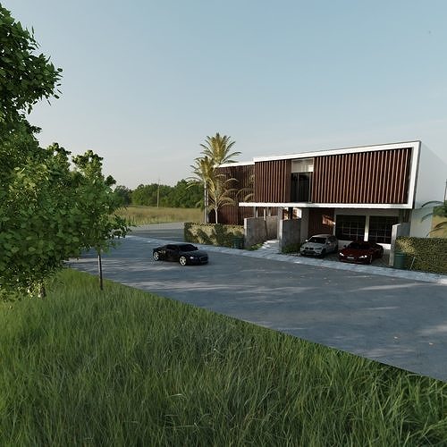 CG VILLA HOUSE 3D model 6