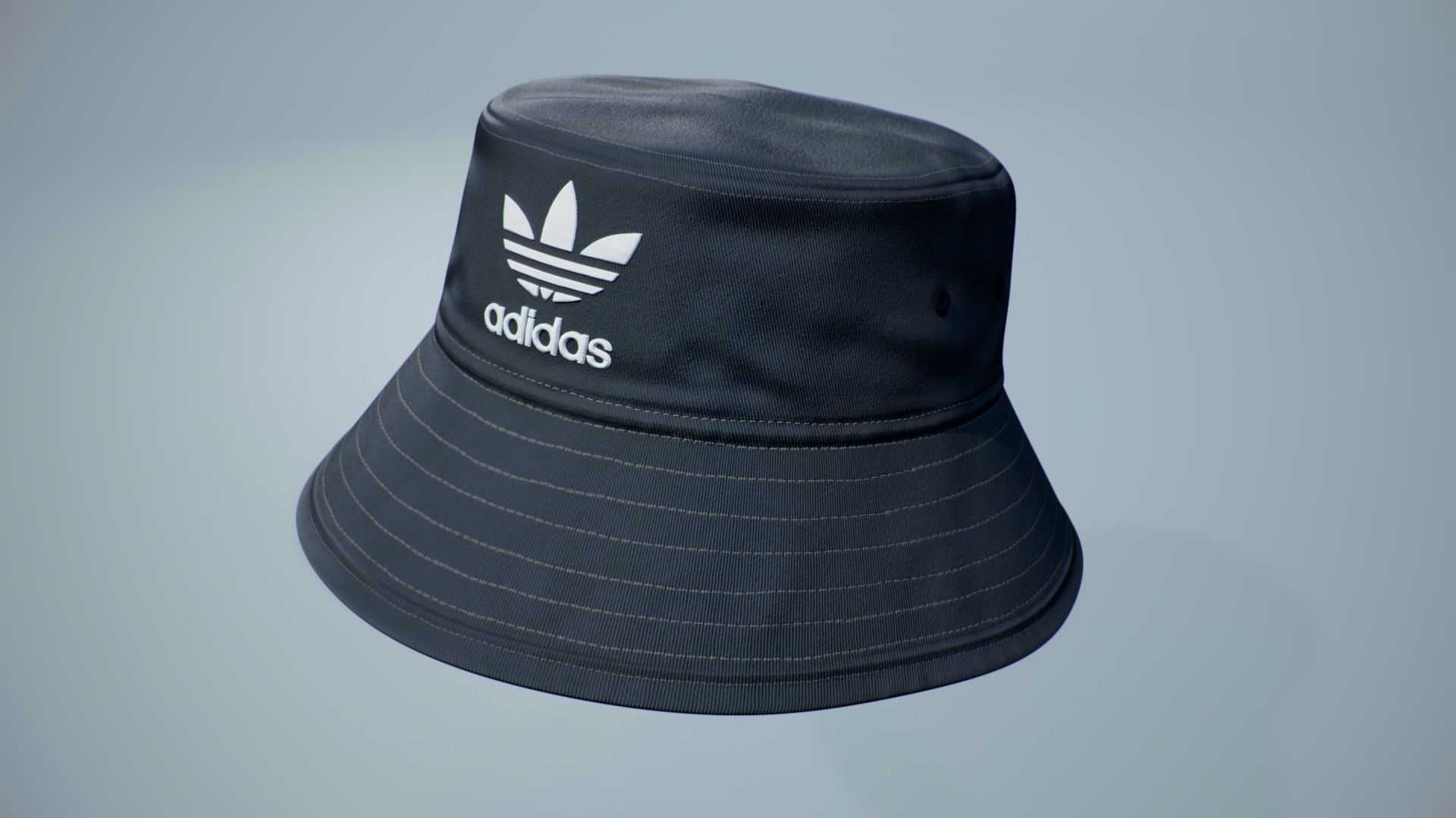 Bucket Hat PBR Low-poly 3D model ADIDAS Low-poly 3D model_2