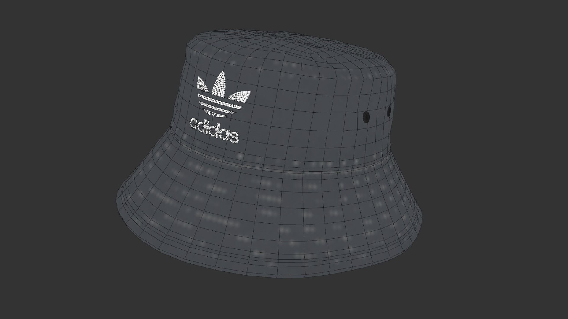 Bucket Hat PBR Low-poly 3D model ADIDAS Low-poly 3D model_3