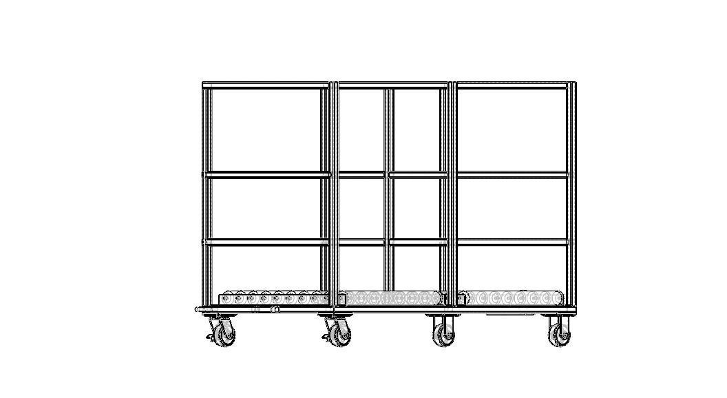 Roller Transfer Carts Trolley Free 3D model_18