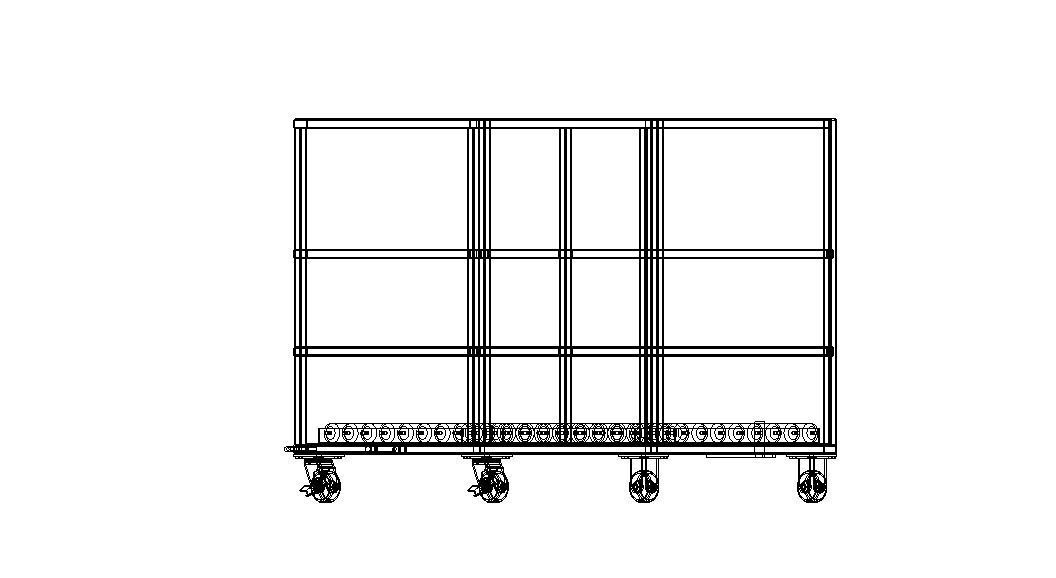 Roller Transfer Carts Trolley Free 3D model_19