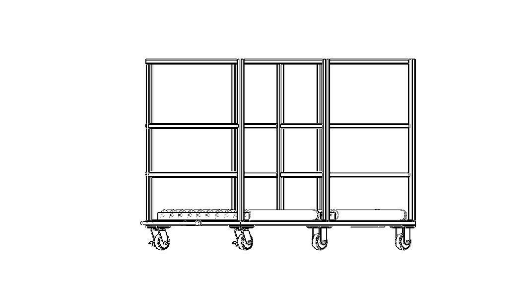 Roller Transfer Carts Trolley Free 3D model_17