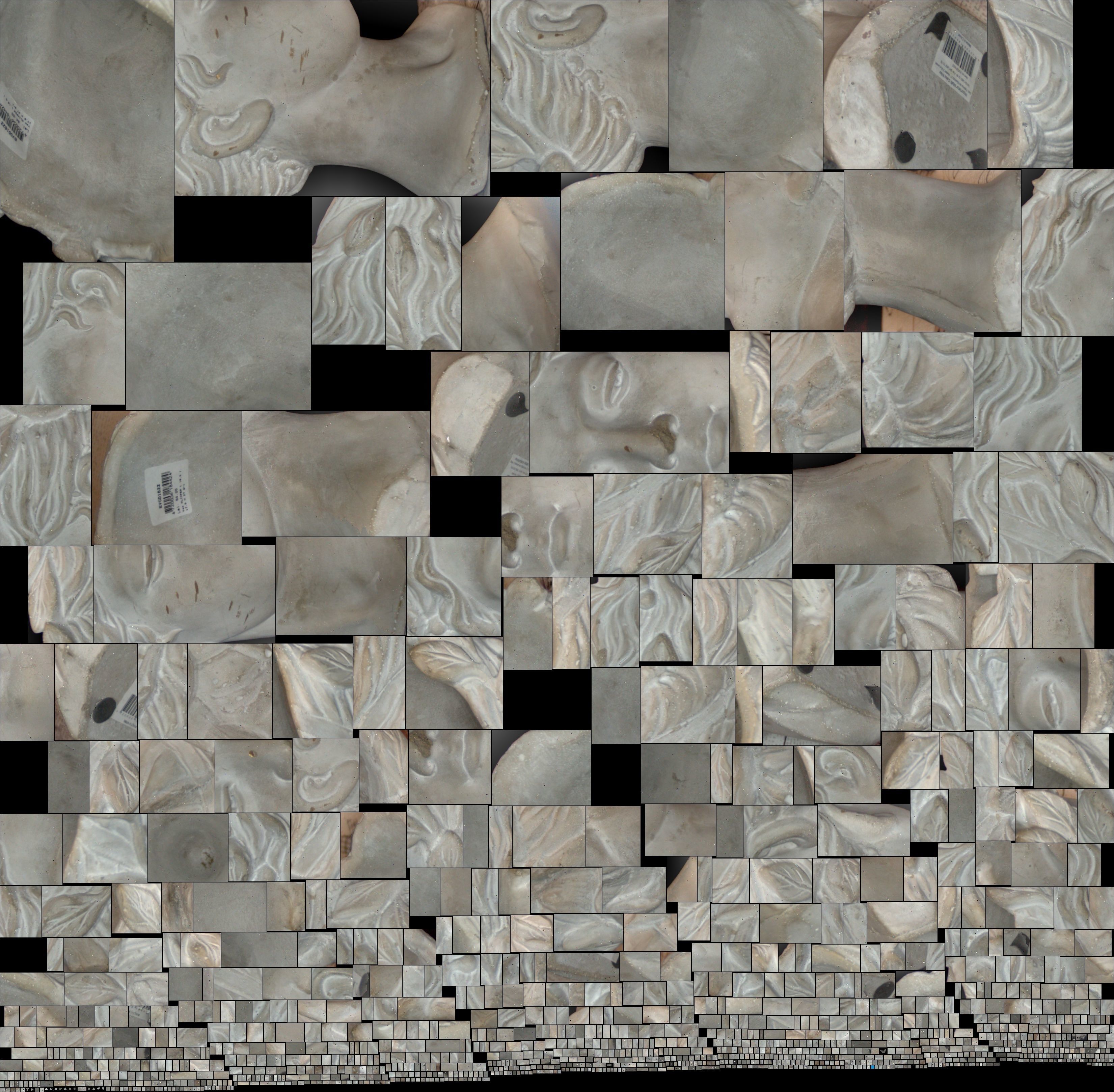 Woman Statue Model Low-poly 3D model_12