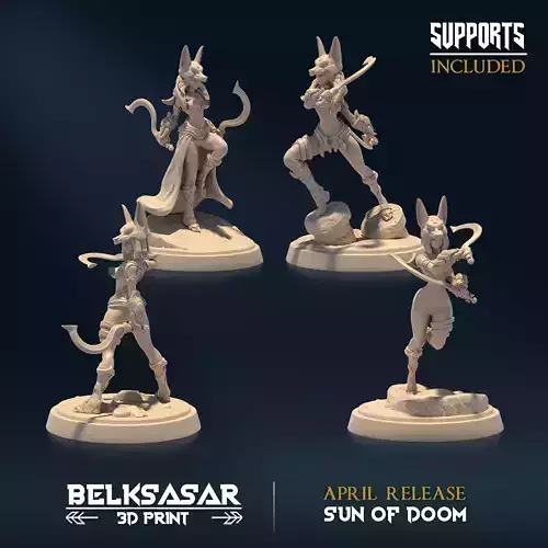 Doomblades of Dark Sun Nude Set x4