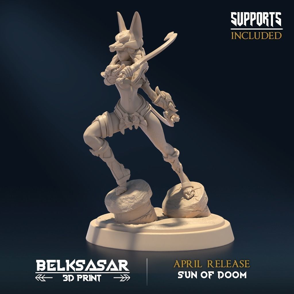 Doomblades of Dark Sun Nude and Normal Set x8 3D print model_3