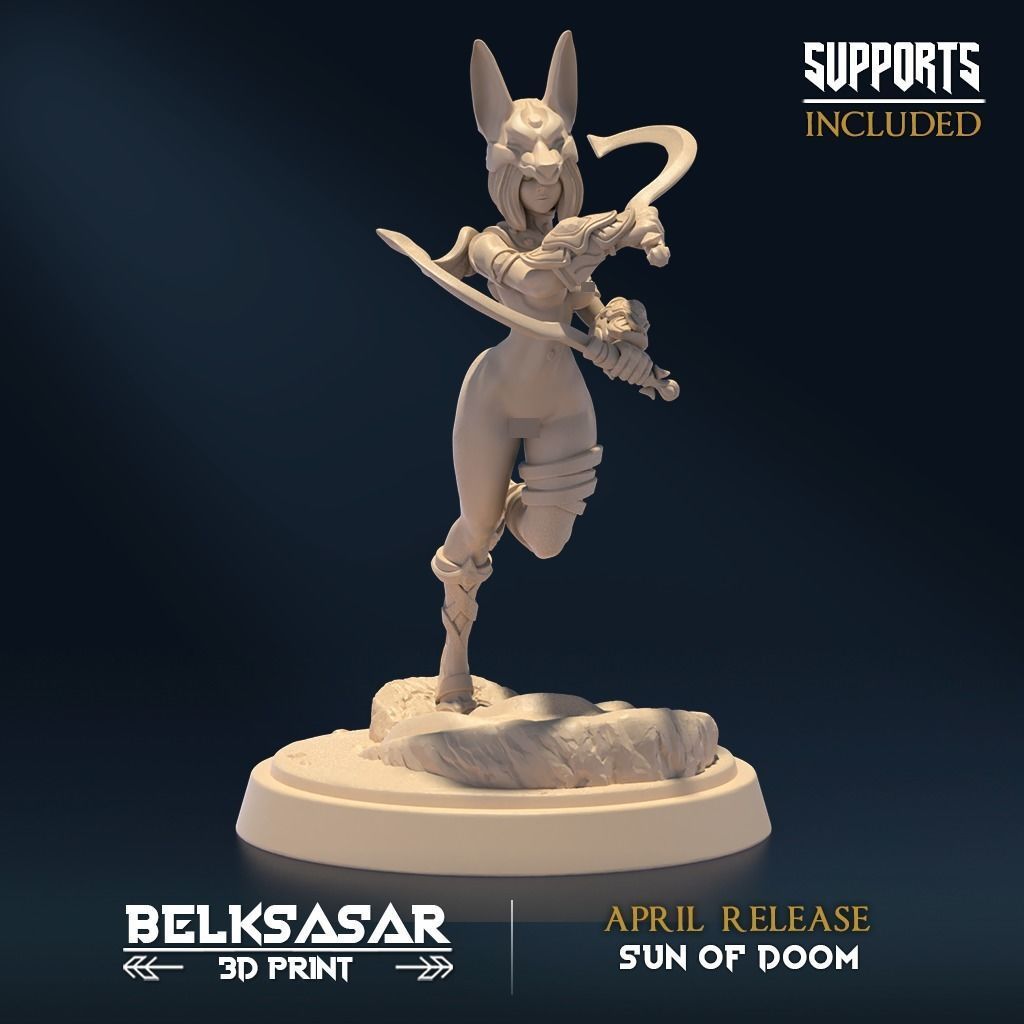 Doomblades of Dark Sun Nude and Normal Set x8 3D print model_7