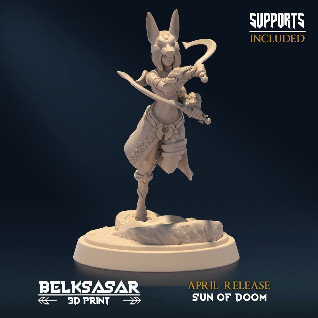 Doomblades of Dark Sun Nude and Normal Set x8 3D print model_8
