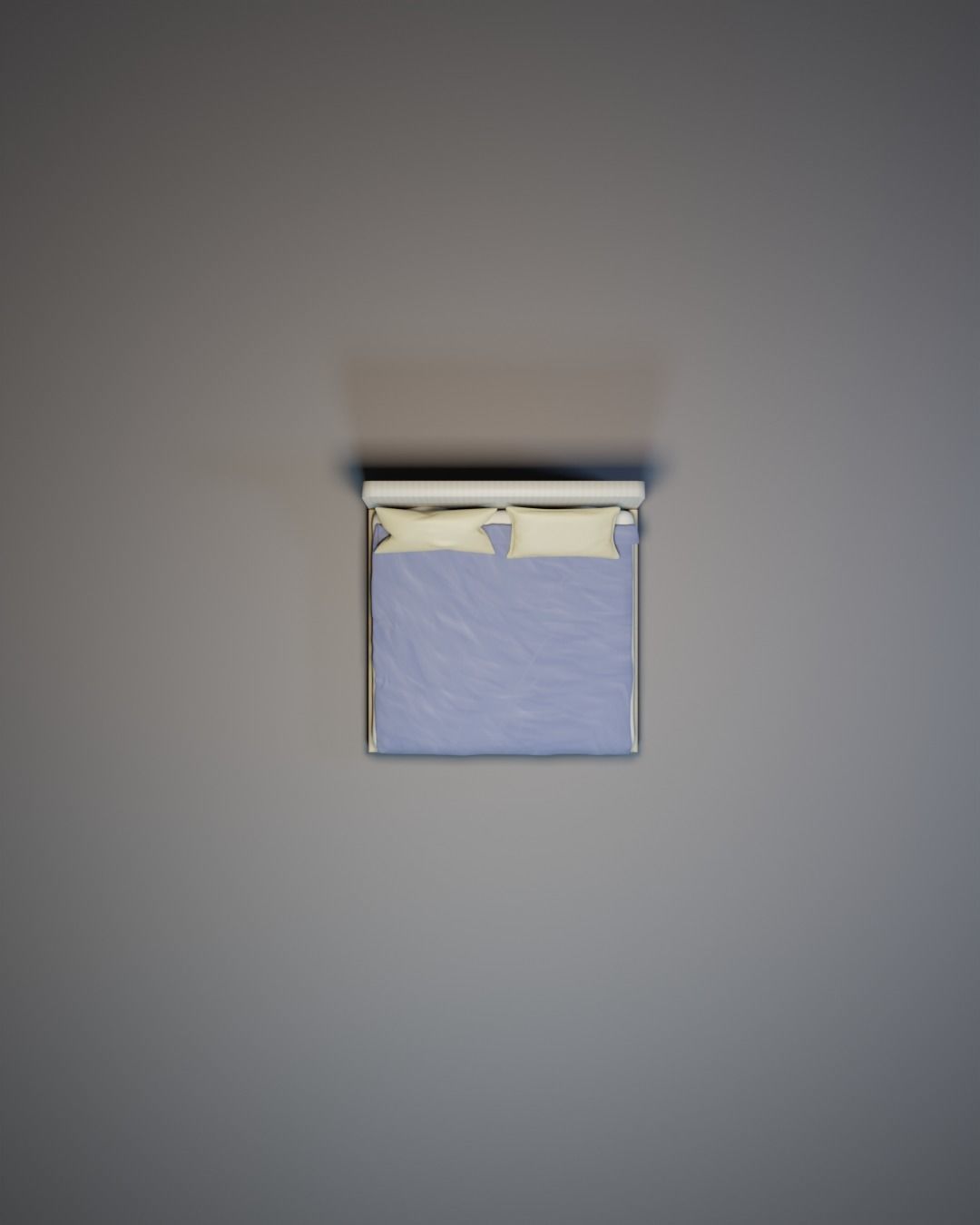 Bed High-poly 3D model_4