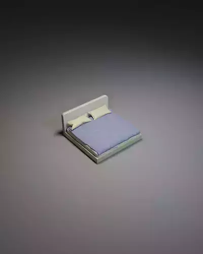 Bed High-poly