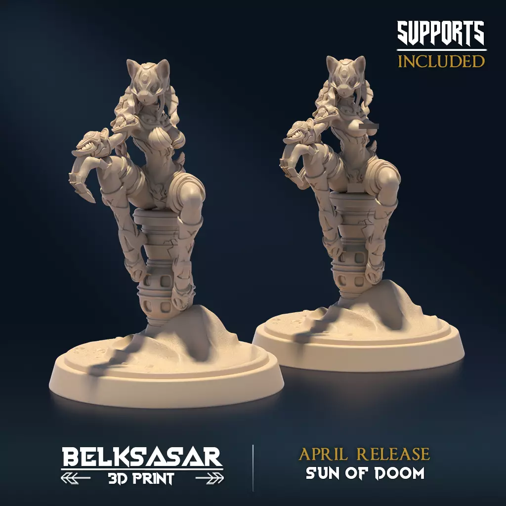 Doomclaws C Nude and Normal 3D print model_0