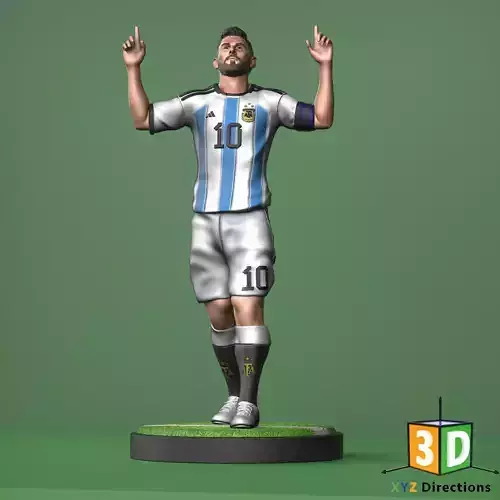 Messi Figure 3D Model by XYZ - 3D Printing - 3D Models 3D model