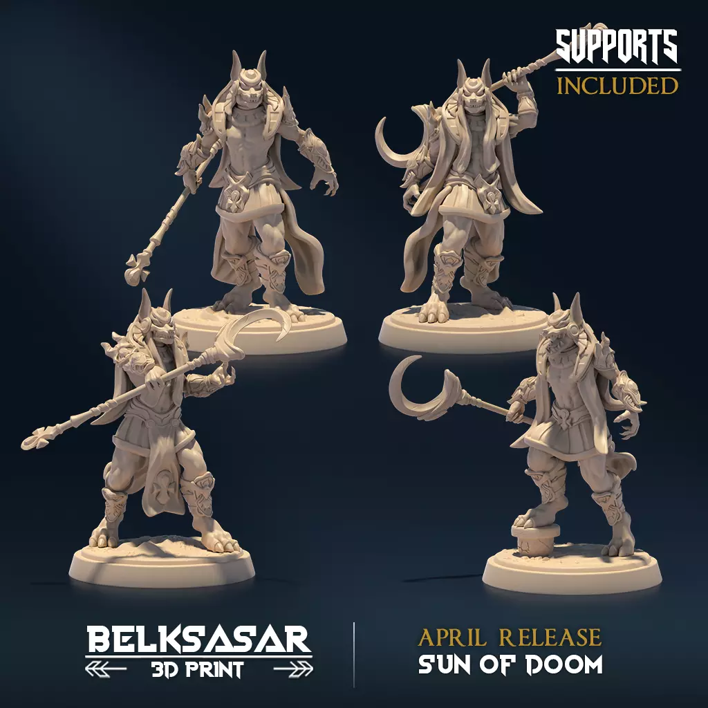 Sandtomb Guardian Set x4 3D print model_0