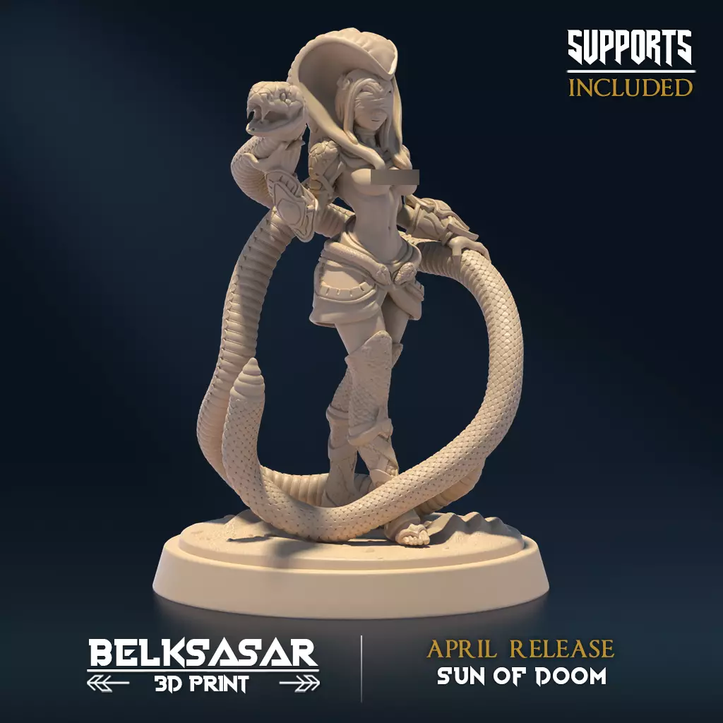 Sandviper Mage A Nude 3D print model_0