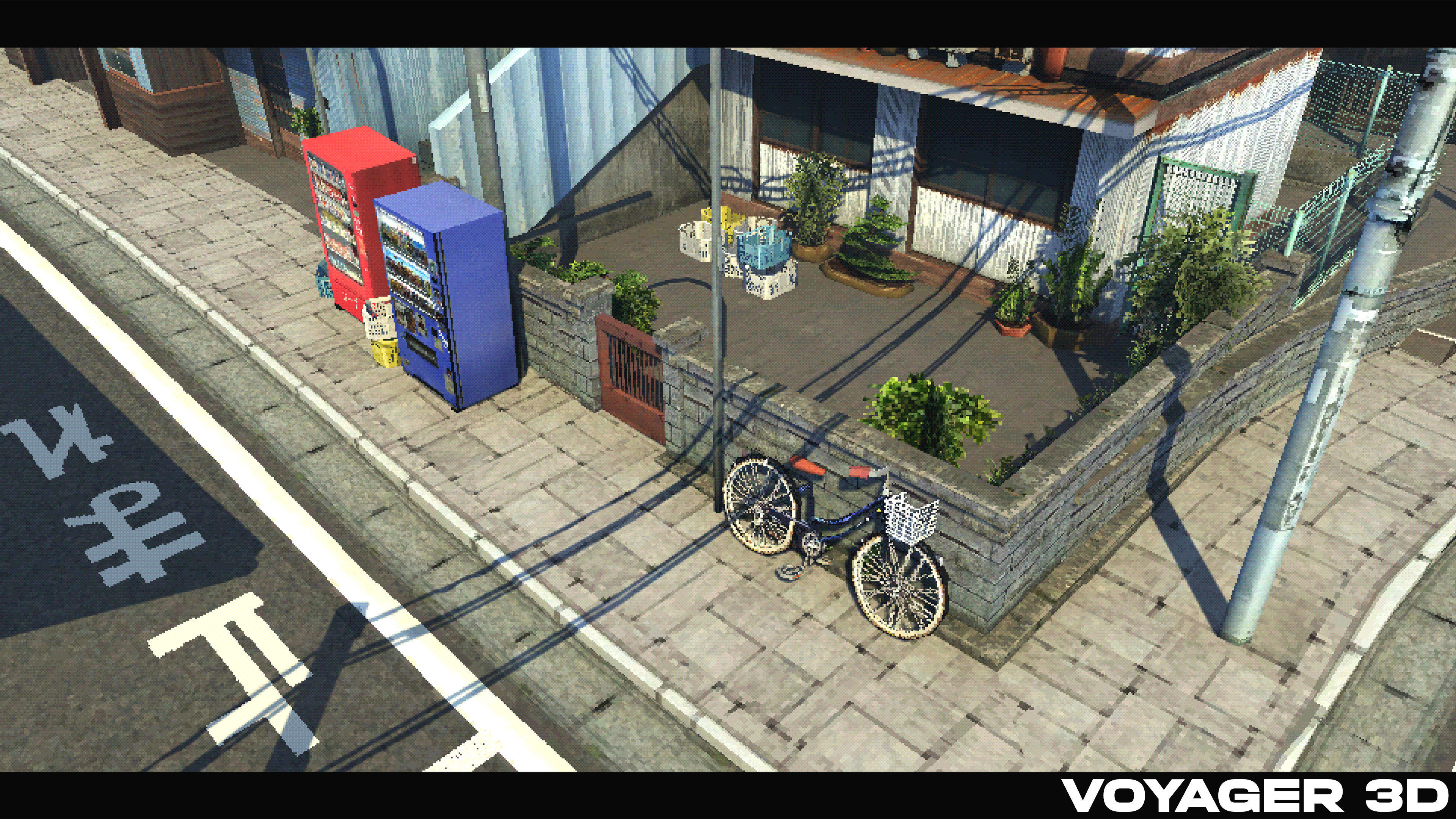 Retro Style Japanese Rural Town Low-poly 3D model_22