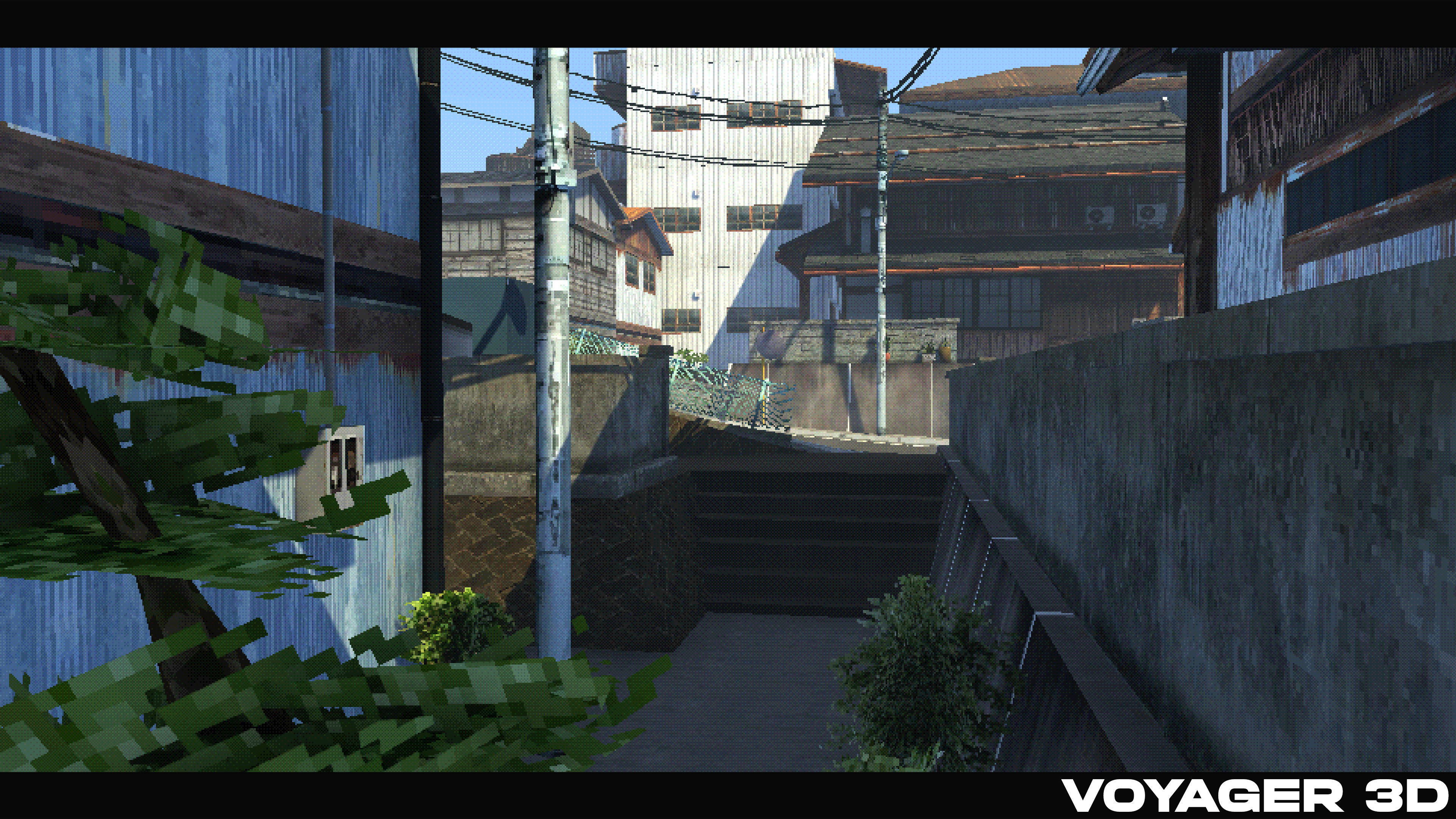 Retro Style Japanese Rural Town Low-poly 3D model_16