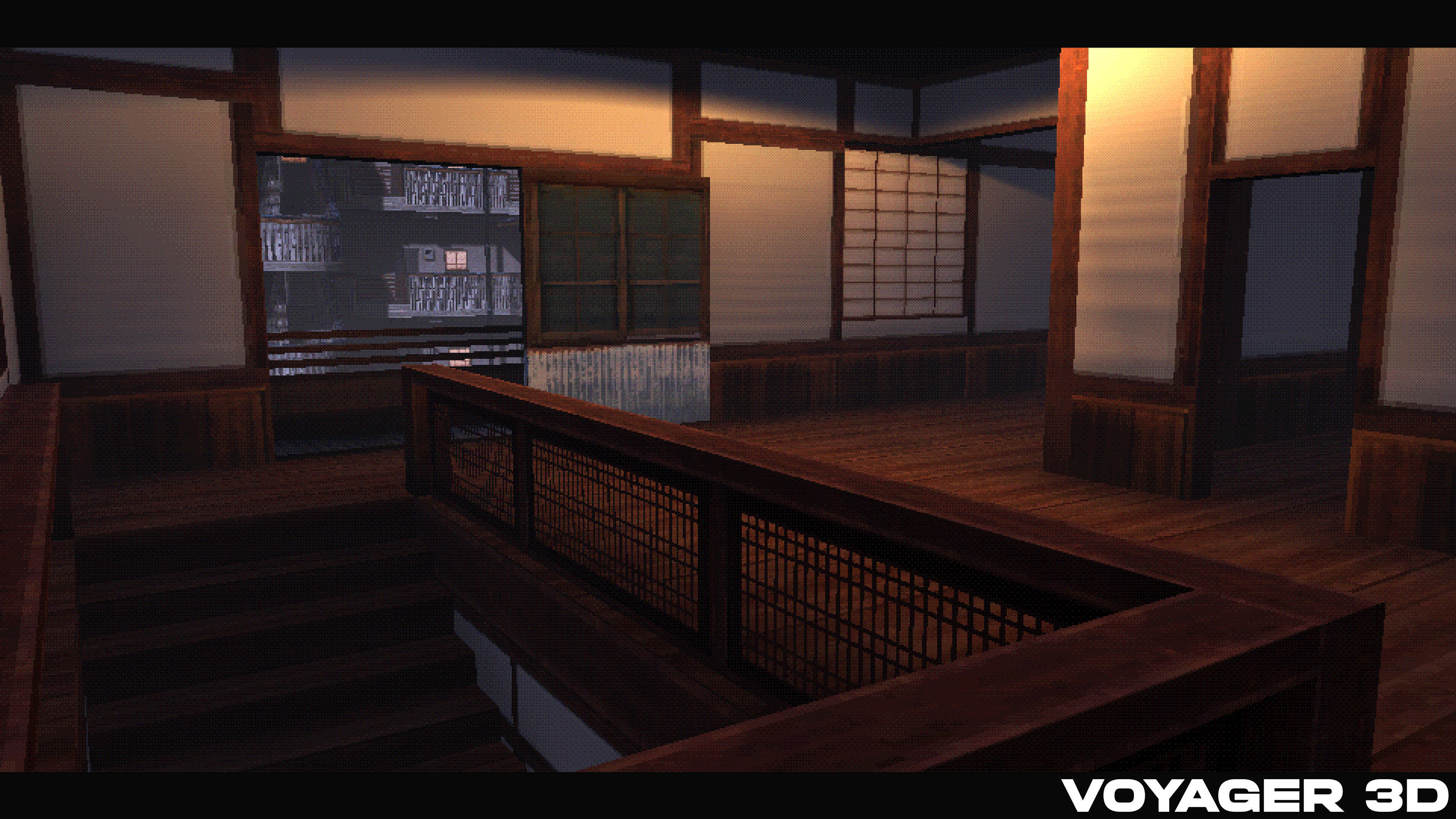 Retro Style Japanese Rural Town Low-poly 3D model_33