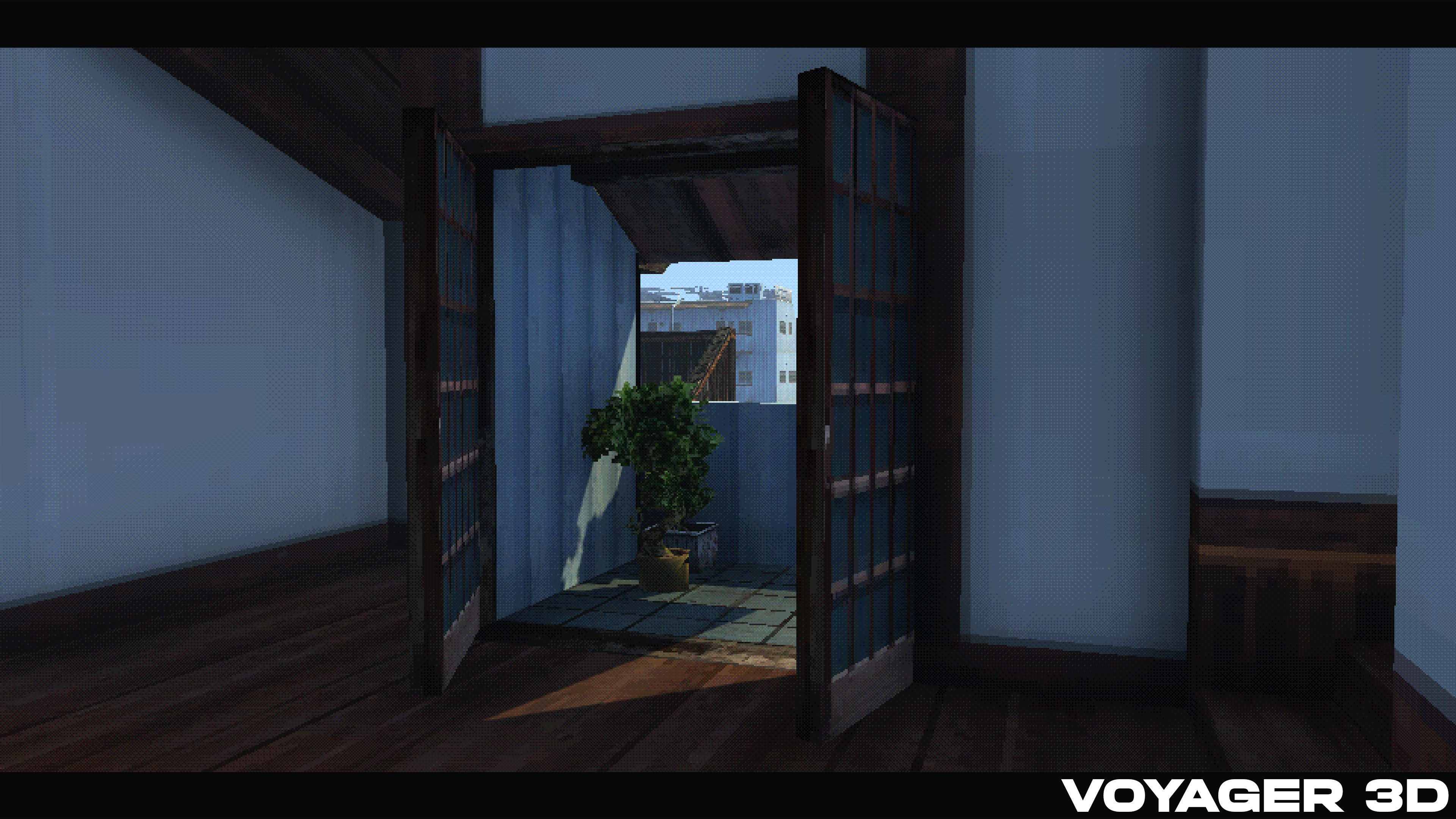 Retro Style Japanese Rural Town Low-poly 3D model_19