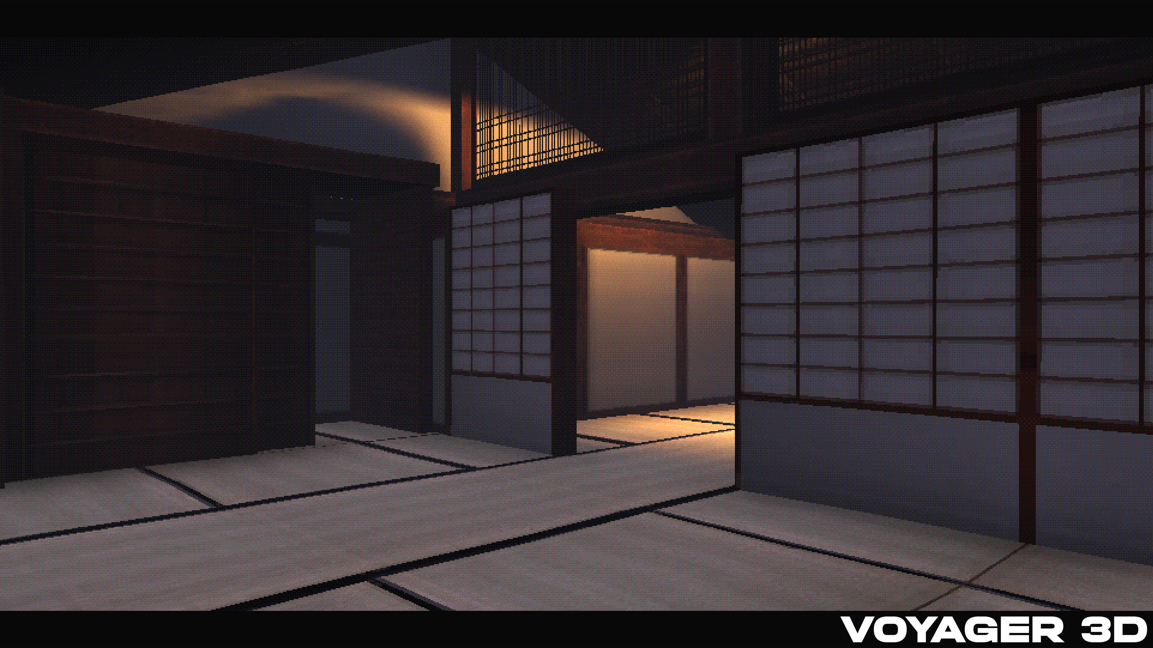 Retro Style Japanese Rural Town Low-poly 3D model_35