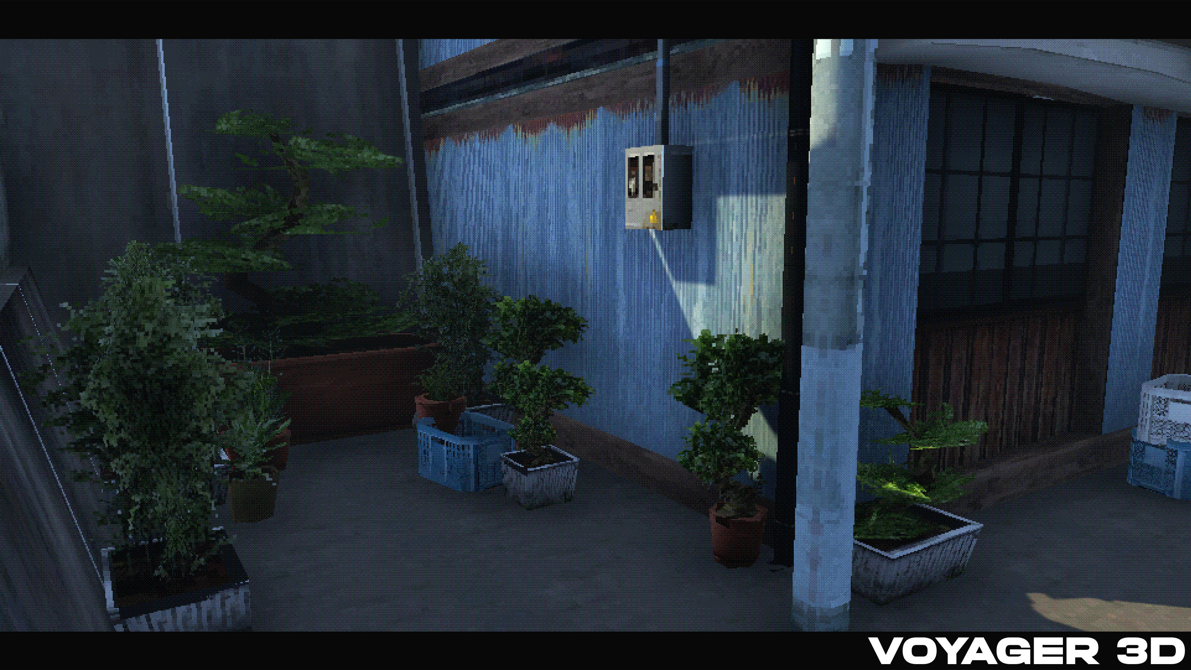 Retro Style Japanese Rural Town Low-poly 3D model_23