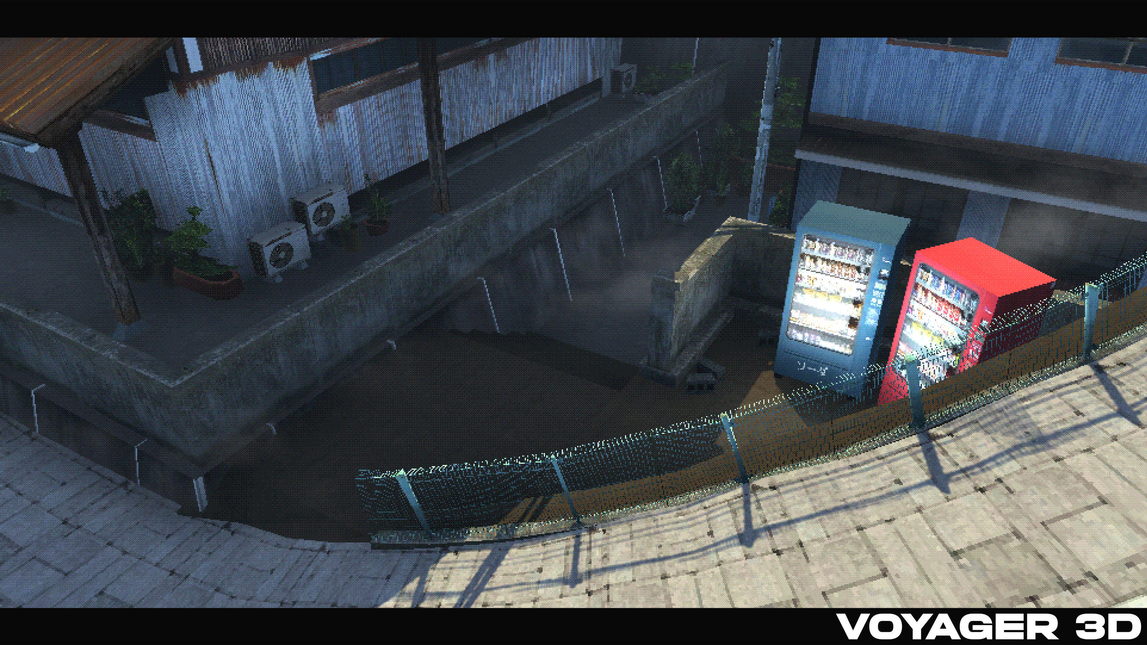 Retro Style Japanese Rural Town Low-poly 3D model_17