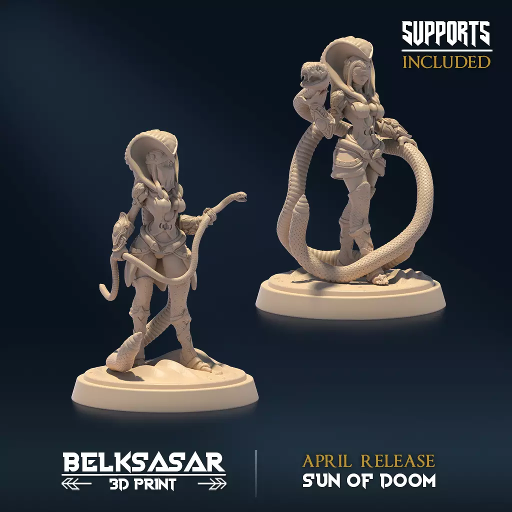 Sandviper Mage Set x2 3D print model_0