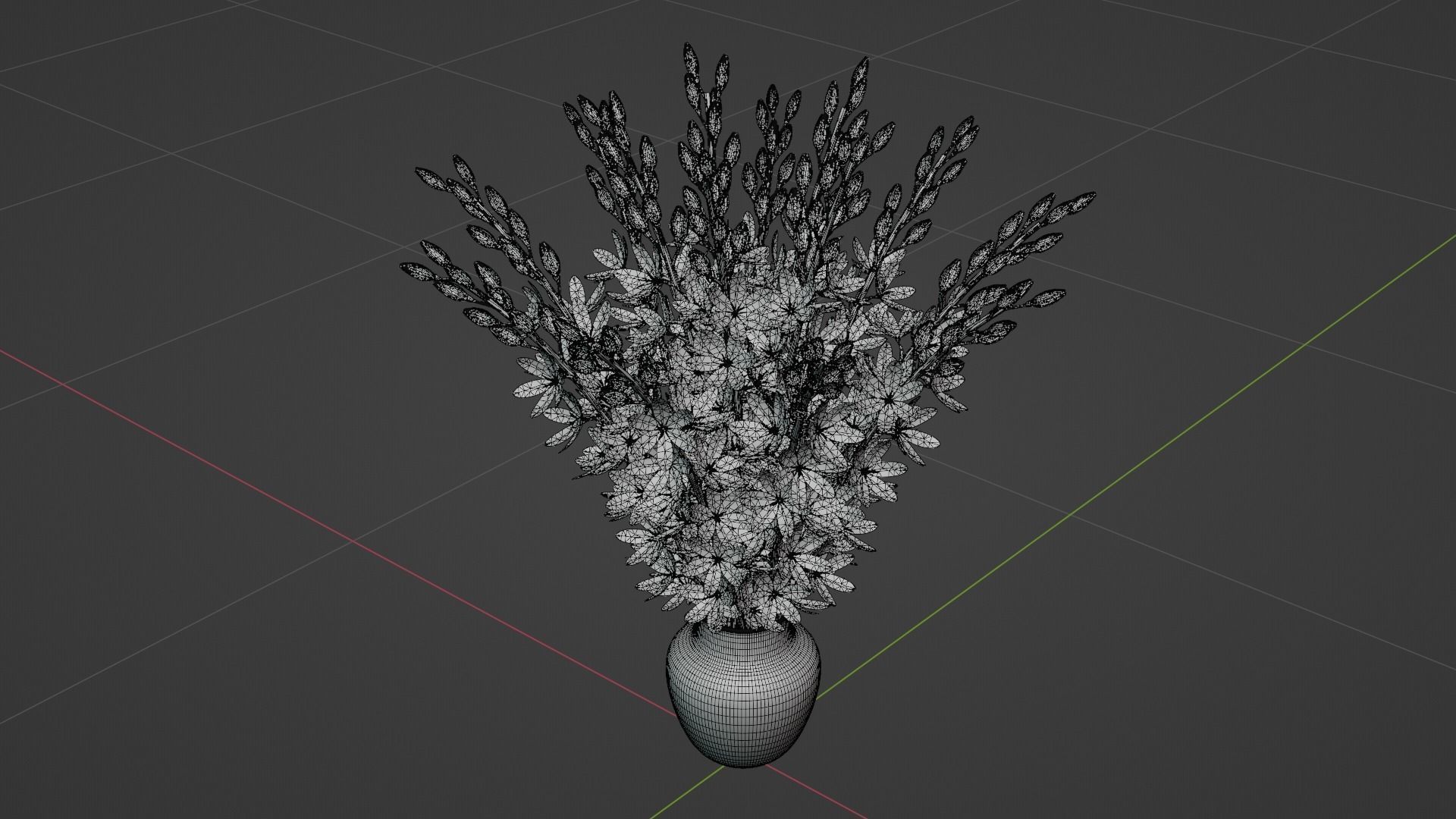 3d Flower bouquet  3D model_10