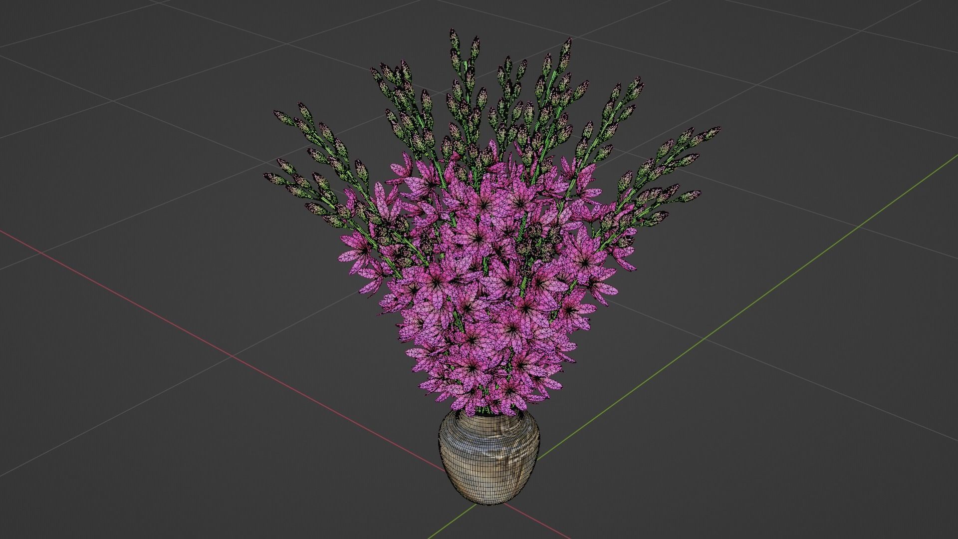 3d Flower bouquet  3D model_8