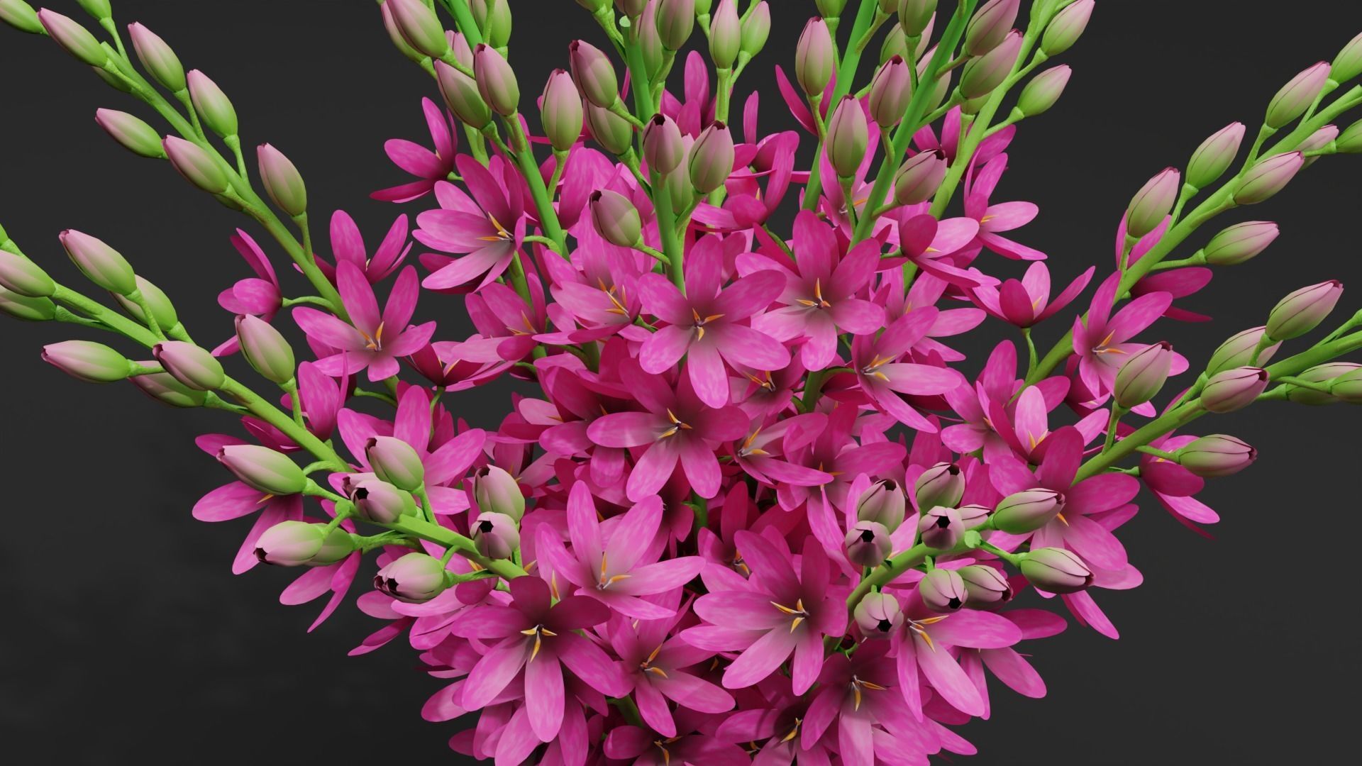 3d Flower bouquet  3D model_4