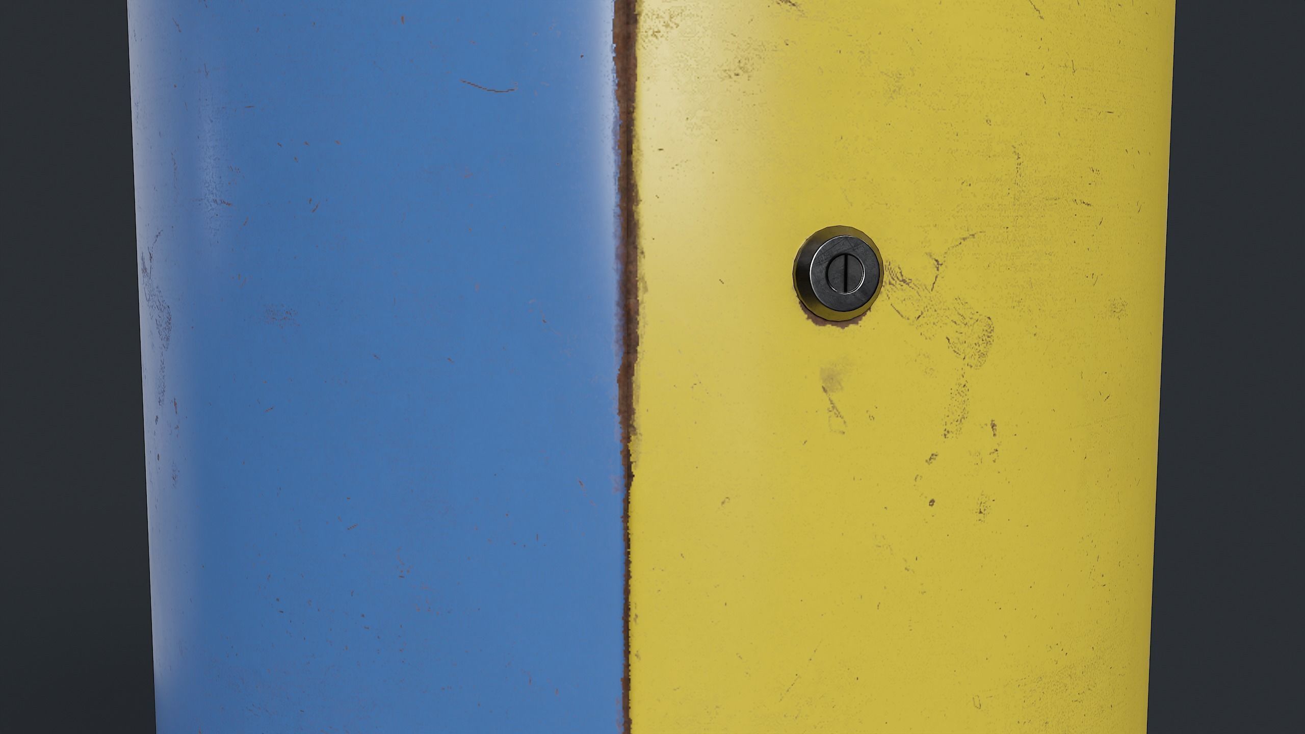 Street Trash Can 15 PBR Game Ready Low-poly 3D model_23