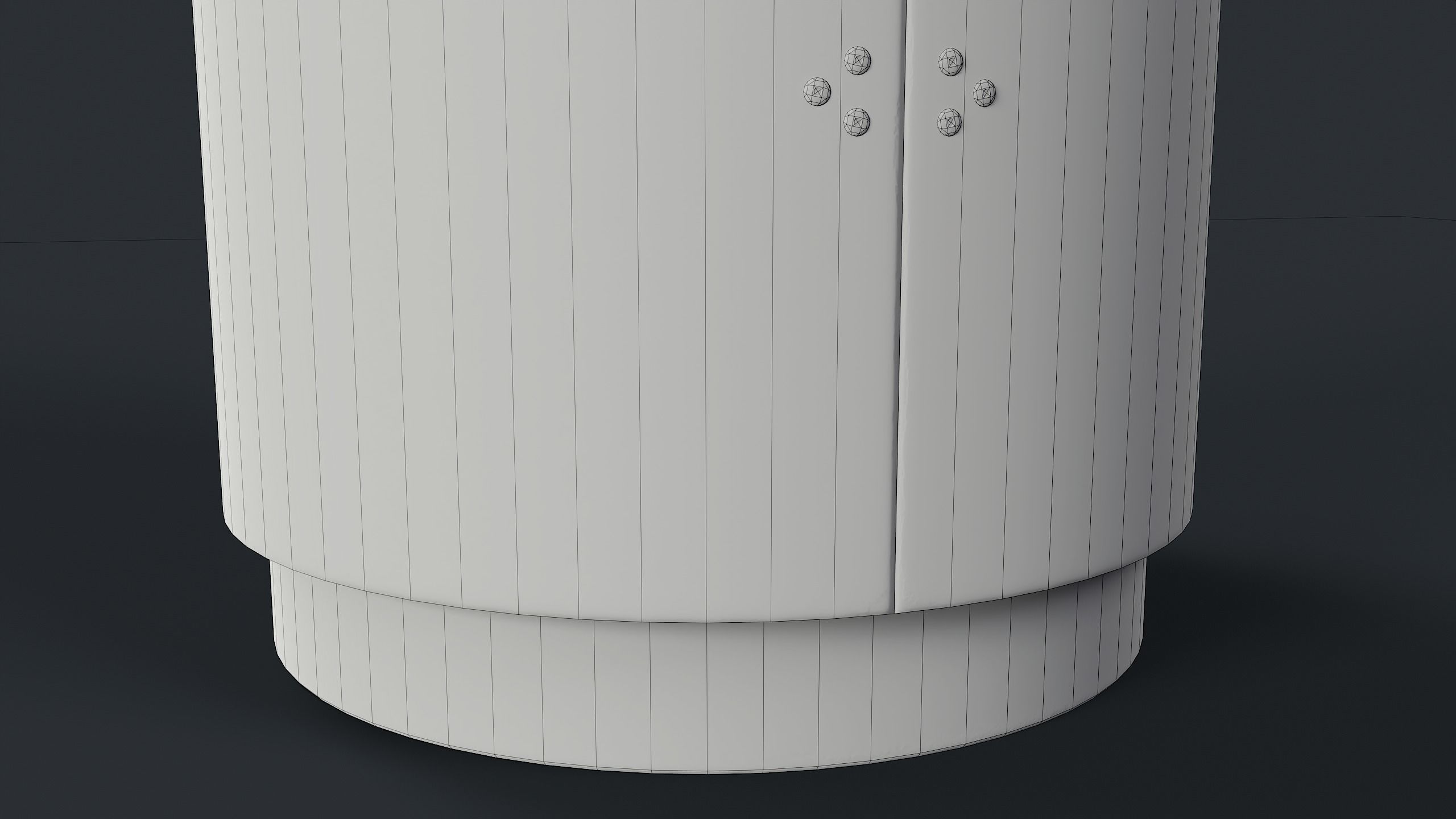 Street Trash Can 15 PBR Game Ready Low-poly 3D model_28