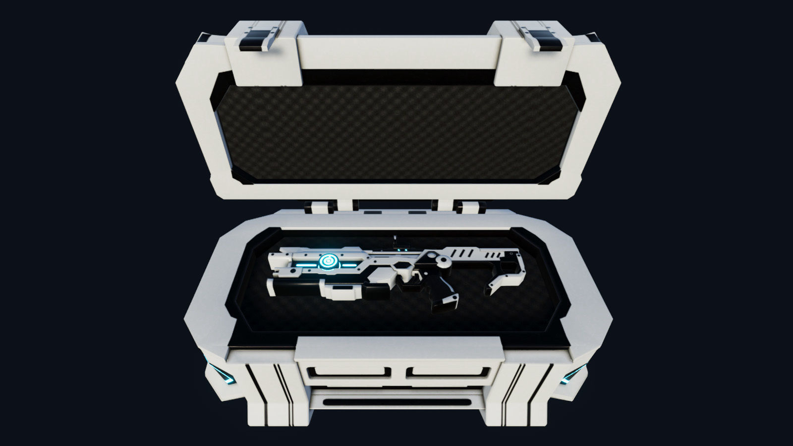 Scifi Weapon pack Low-poly 3D model_16