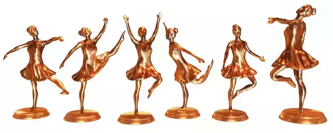 Dance decorative sculpture 3D print model