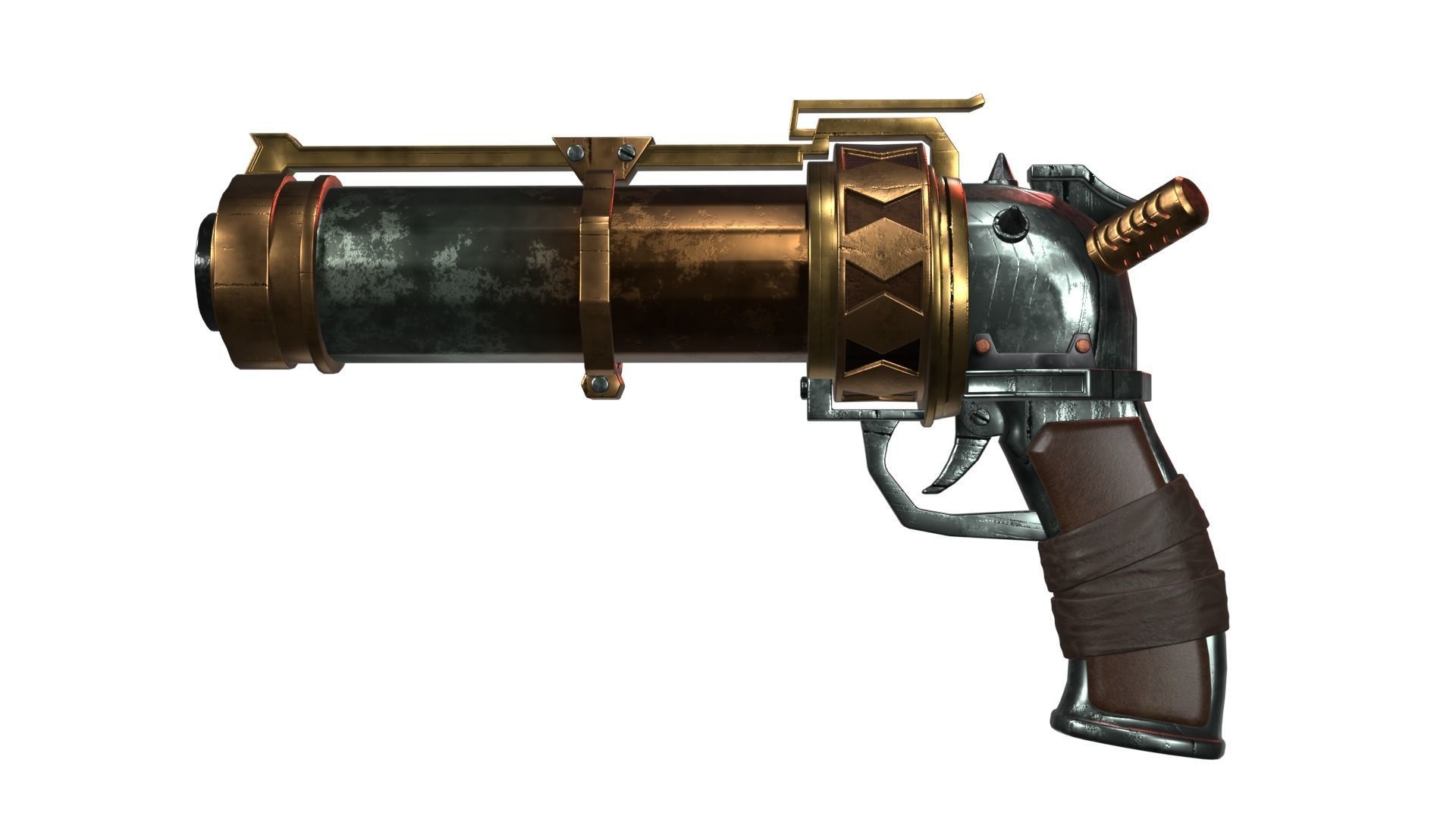 Arcane Jinx Pistol 3D model_2