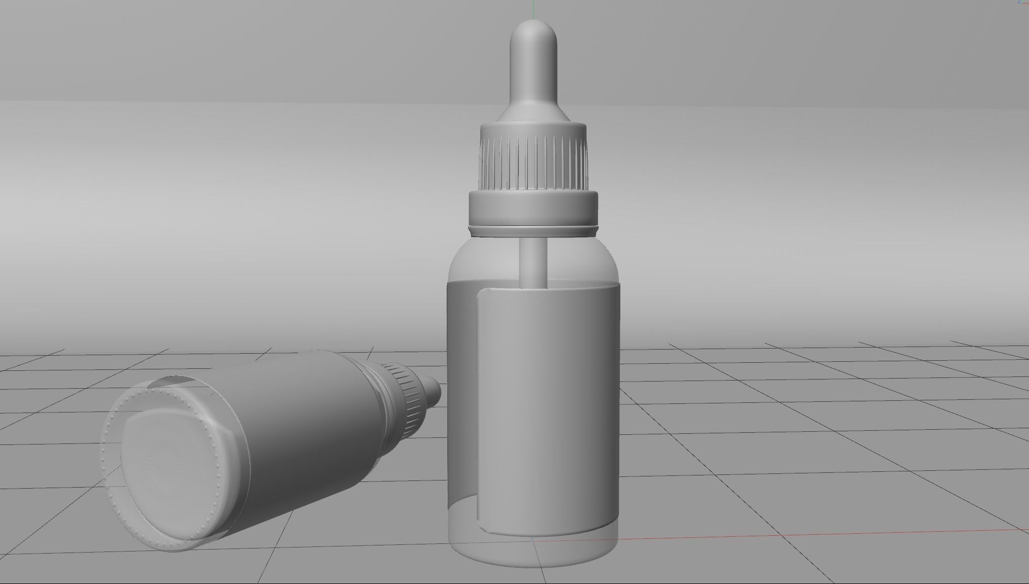 Ready Texture Cosmetic Oil Serum Dropper Bottle Box 3D Low Poly Low-poly 3D model_6