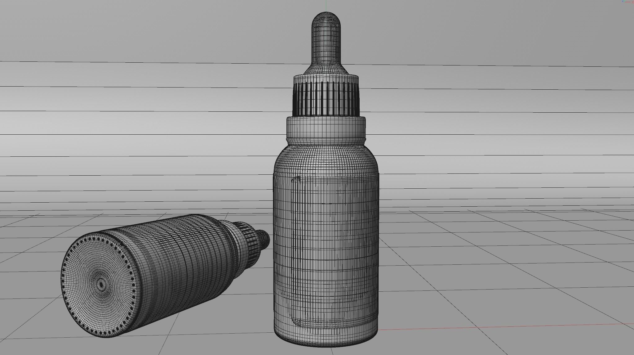 Ready Texture Cosmetic Oil Serum Dropper Bottle Box 3D Low Poly Low-poly 3D model_4