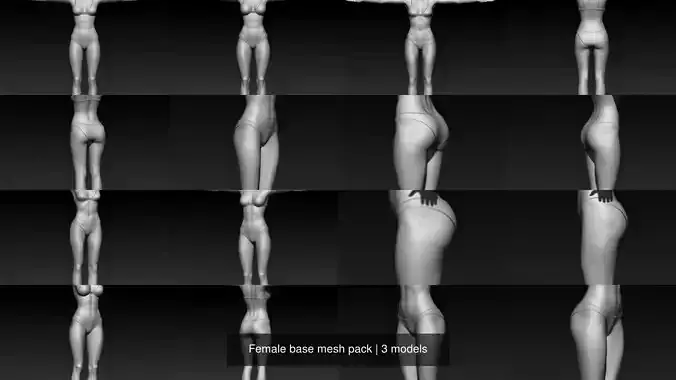 Female base mesh pack
