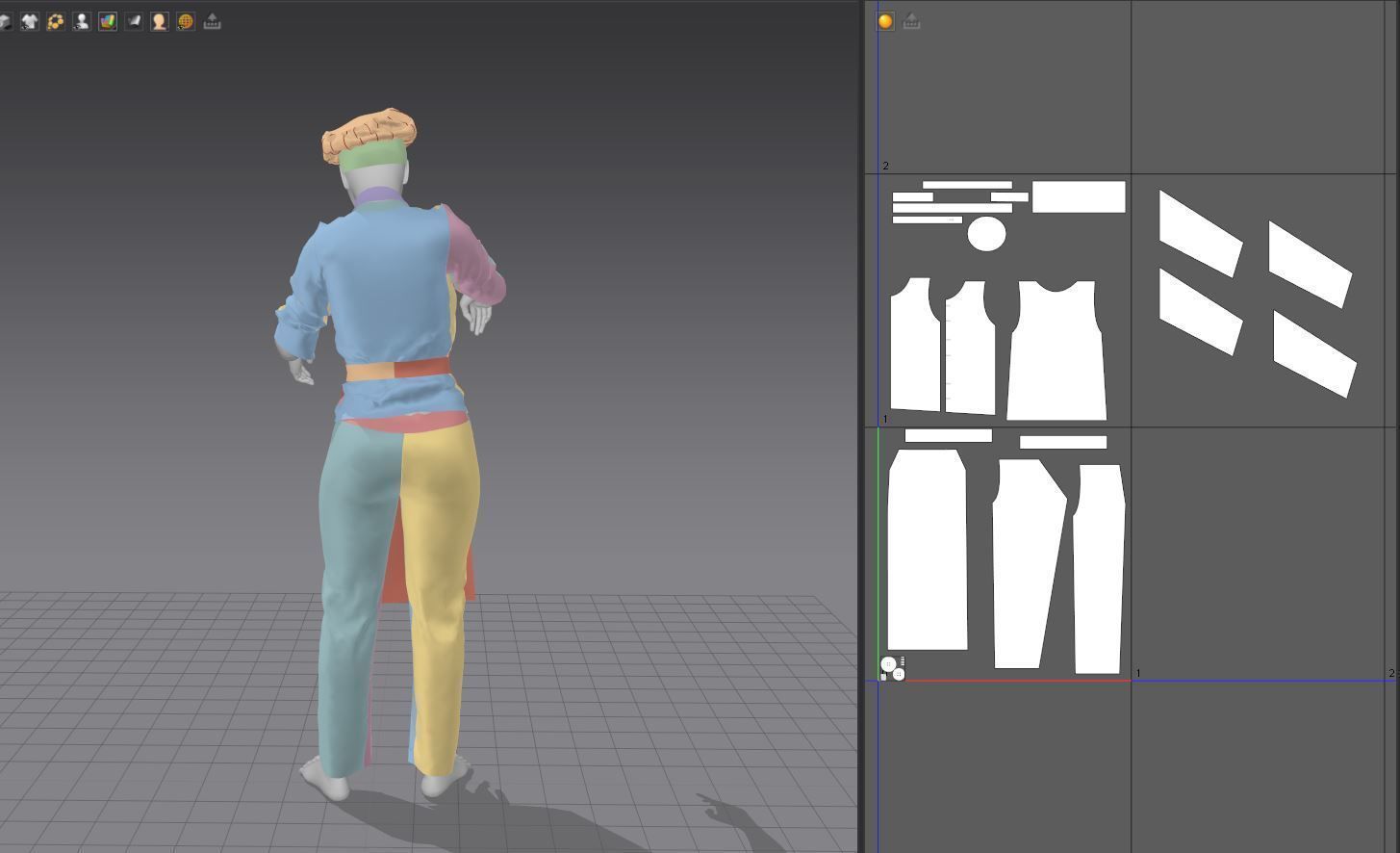 female chef Low-poly 3D model_2