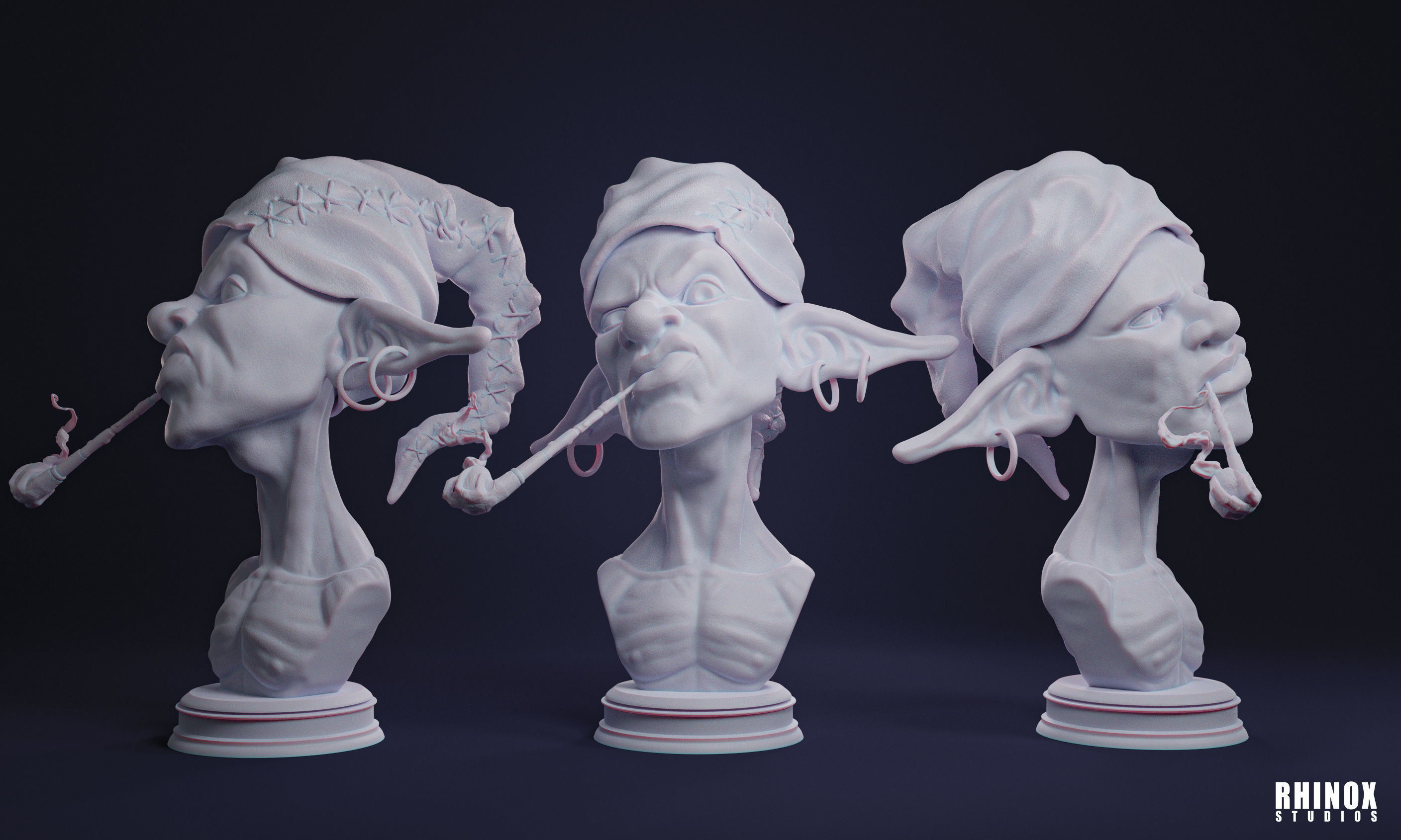 Busto saci 3D print model_1