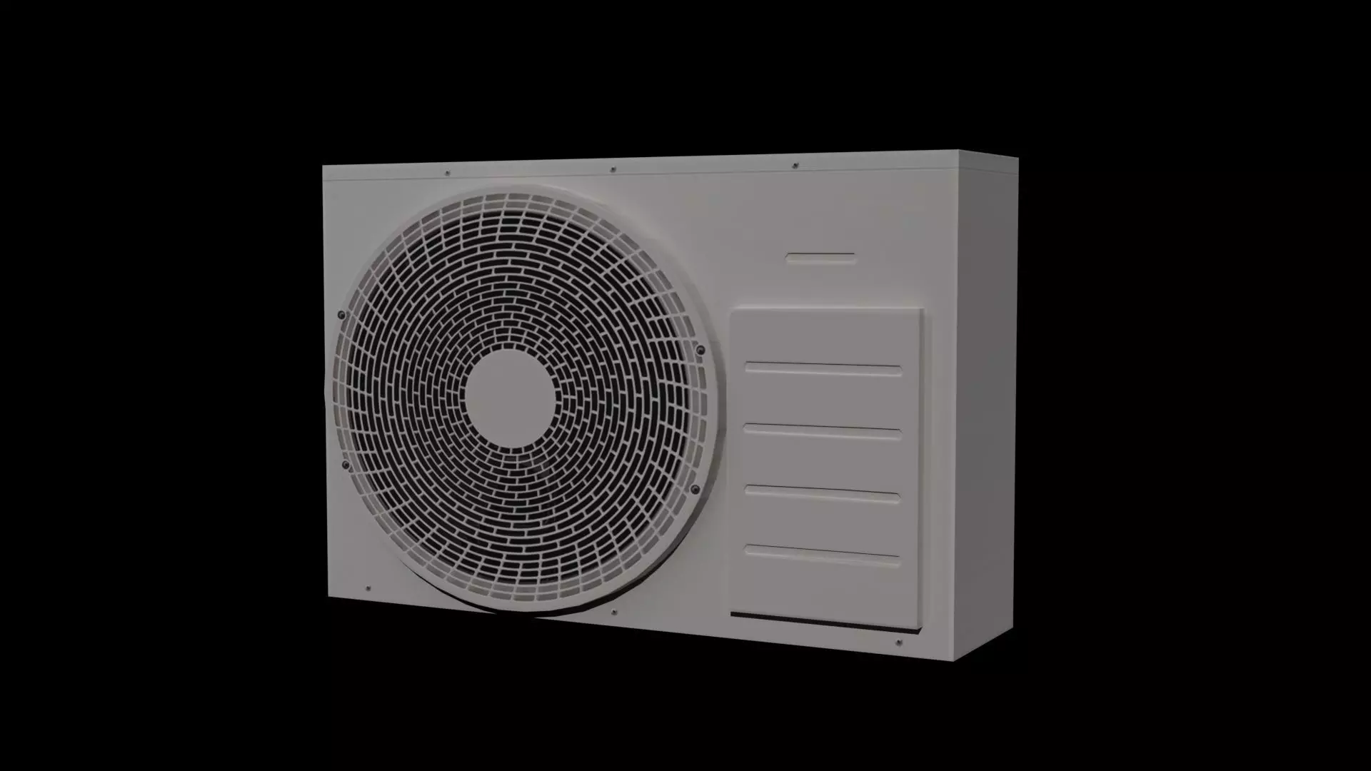 Air Conditioning Low-poly 3D model_0
