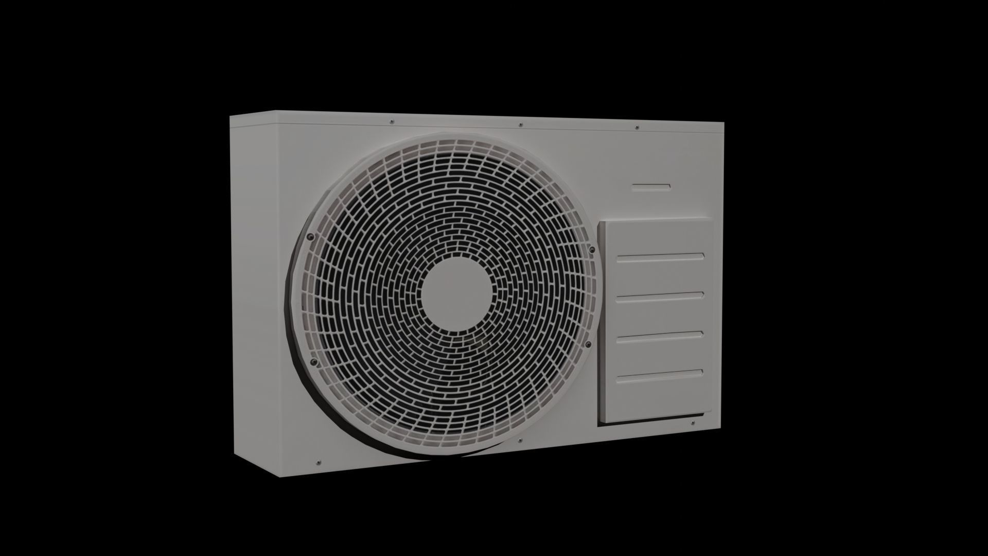 Air Conditioning Low-poly 3D model_1
