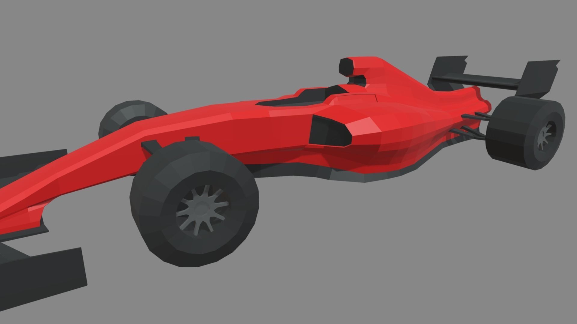 Low Poly Formula 1 Car 01 Low-poly 3D model_6