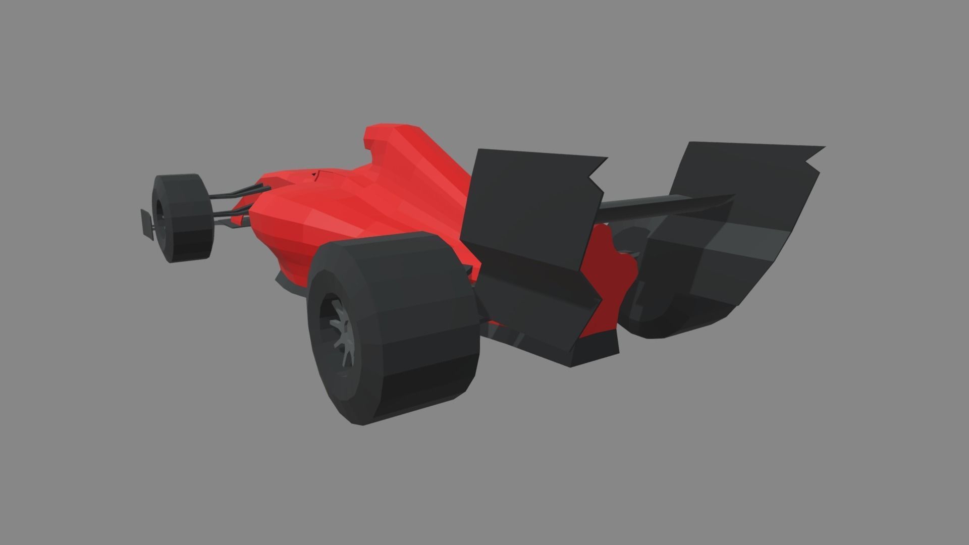 Low Poly Formula 1 Car 01 Low-poly 3D model_1