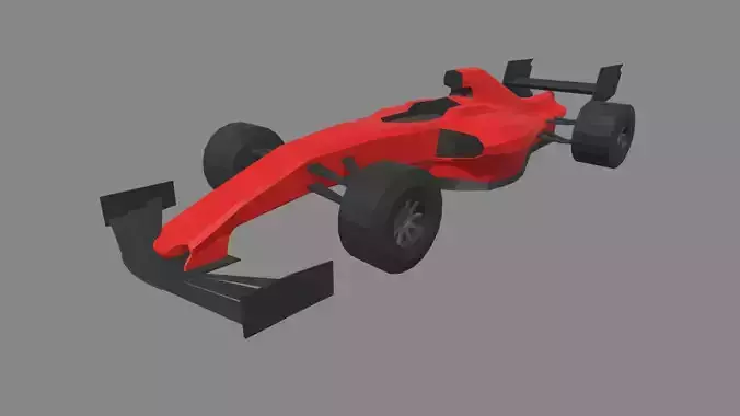 Low Poly Formula 1 Car 01 Low-poly 3D model
