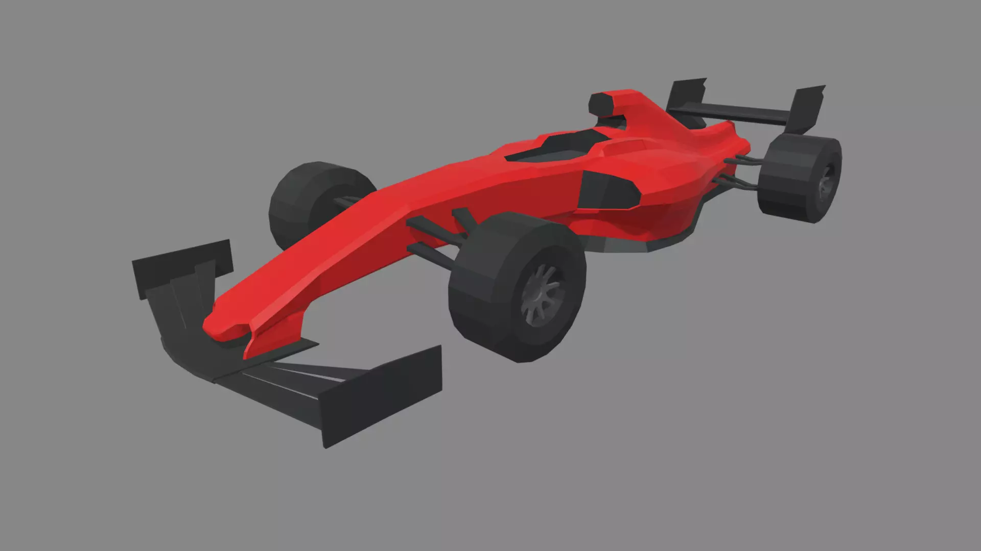 Low Poly Formula 1 Car 01 Low-poly 3D model_0