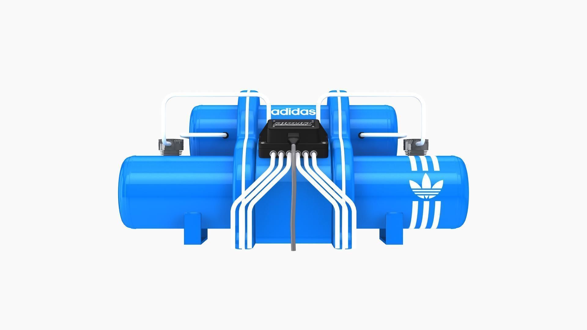 Airlift Performance air suspension kit A Low-poly 3D model_3