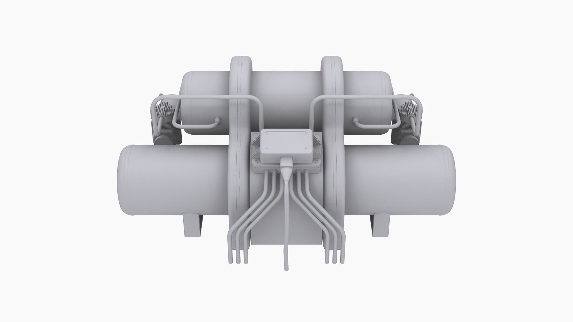 Airlift Performance air suspension kit A Low-poly 3D model_8