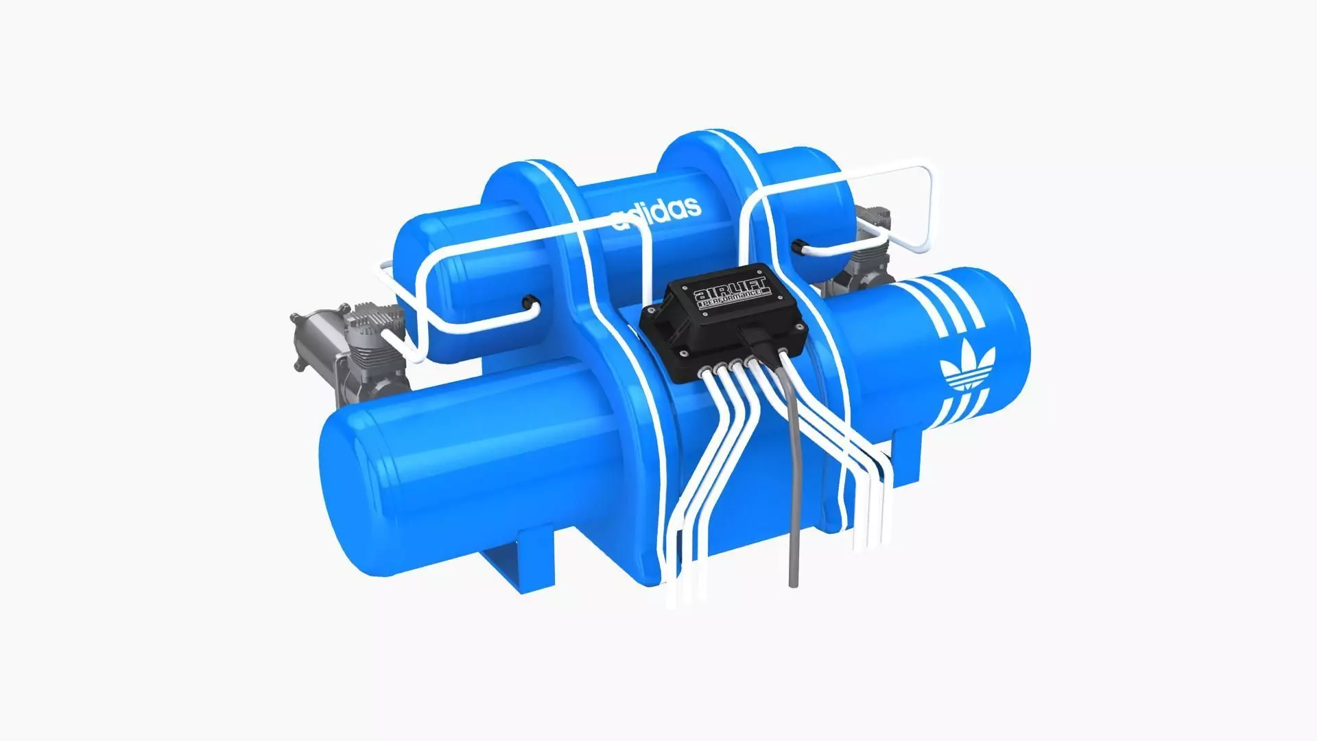 Airlift Performance air suspension kit A Low-poly 3D model_0