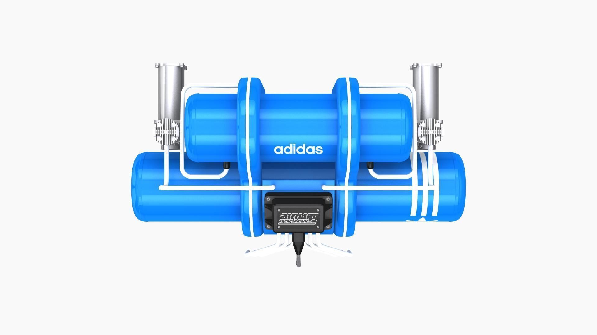 Airlift Performance air suspension kit A Low-poly 3D model_4