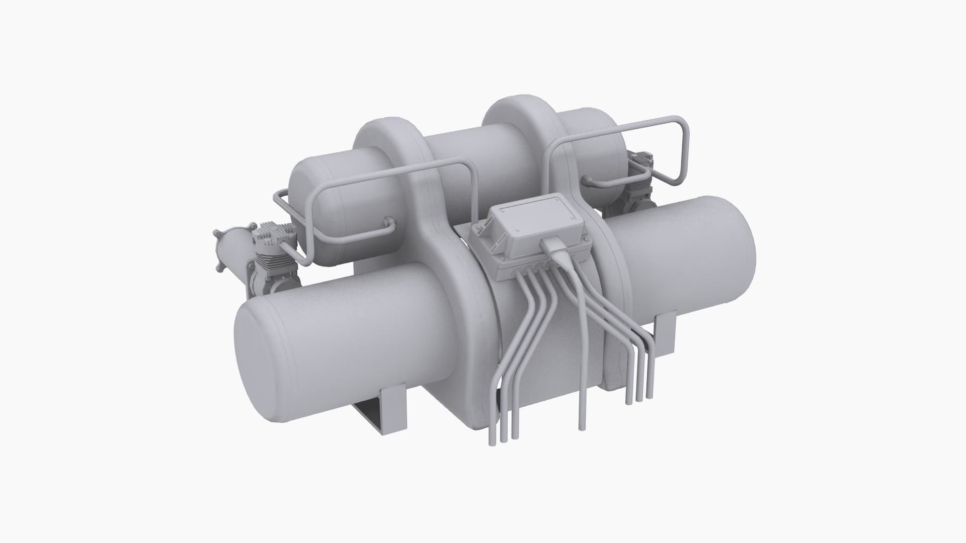 Airlift Performance air suspension kit B Low-poly 3D model_7